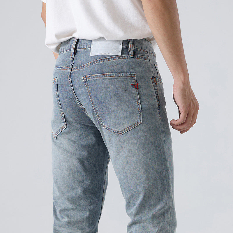 Slim-fitting Straight Pants European Station Casual Pants