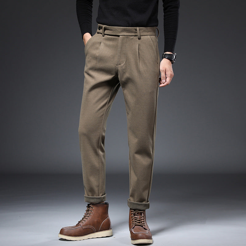 High Density Light Luxury Casual Pants Men&