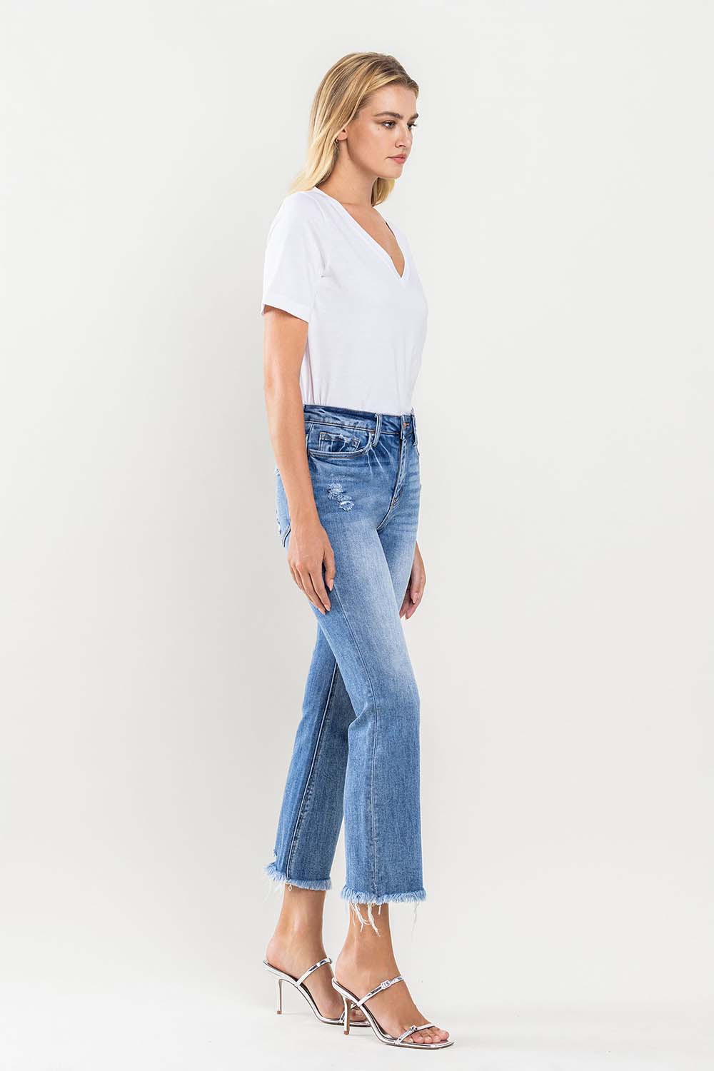 Vervet by Flying Monkey Full Size High Rise Cropped Flare Jeans