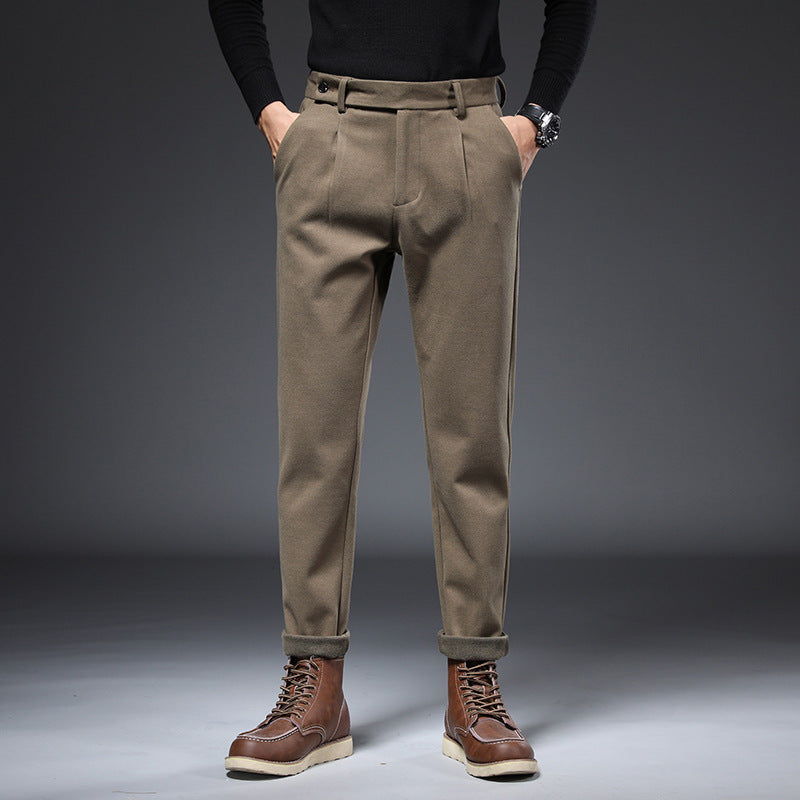 High Density Light Luxury Casual Pants Men&