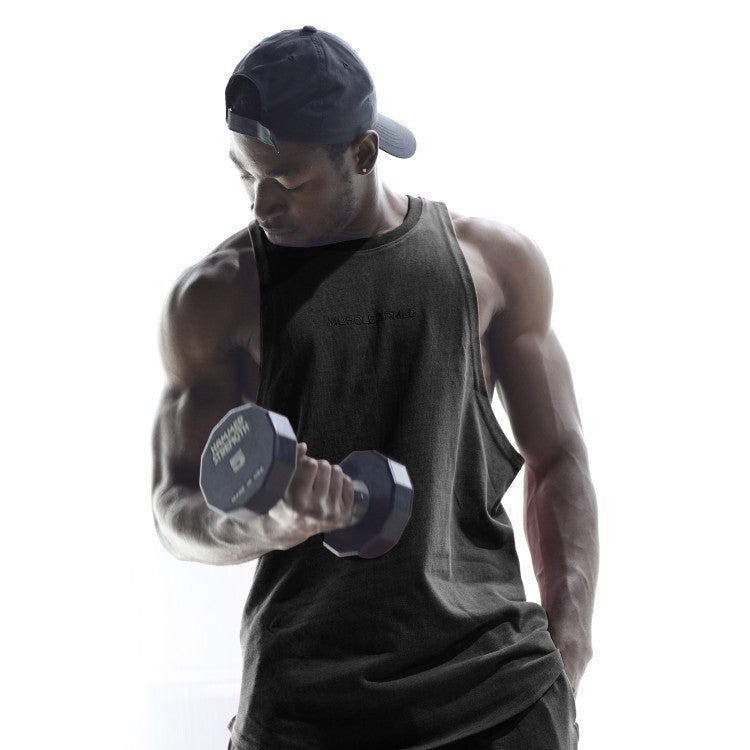 Fitness Vest Exercise Loose Sleeveless T-shirt