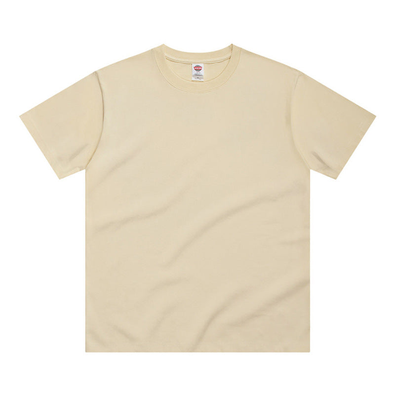 250g Japanese Cotton Round Collar T-shirt Loose