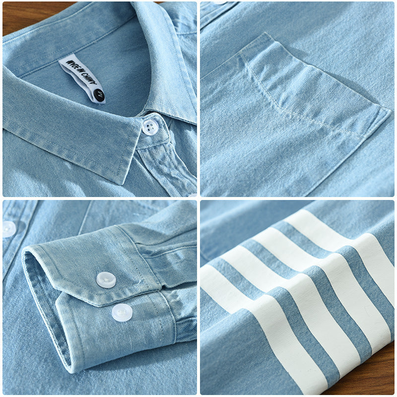 Denim Shirt Men&