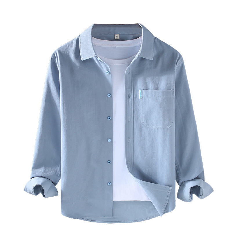 Cotton Long-sleeved Shirt Men&