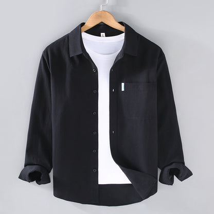 Cotton Long-sleeved Shirt Men&