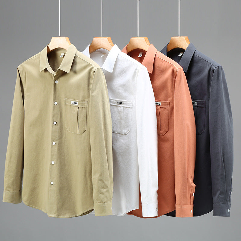 Pocket Pure Cotton Shirt Men&