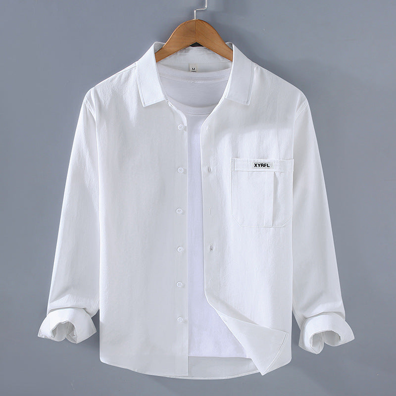 Pocket Pure Cotton Shirt Men&