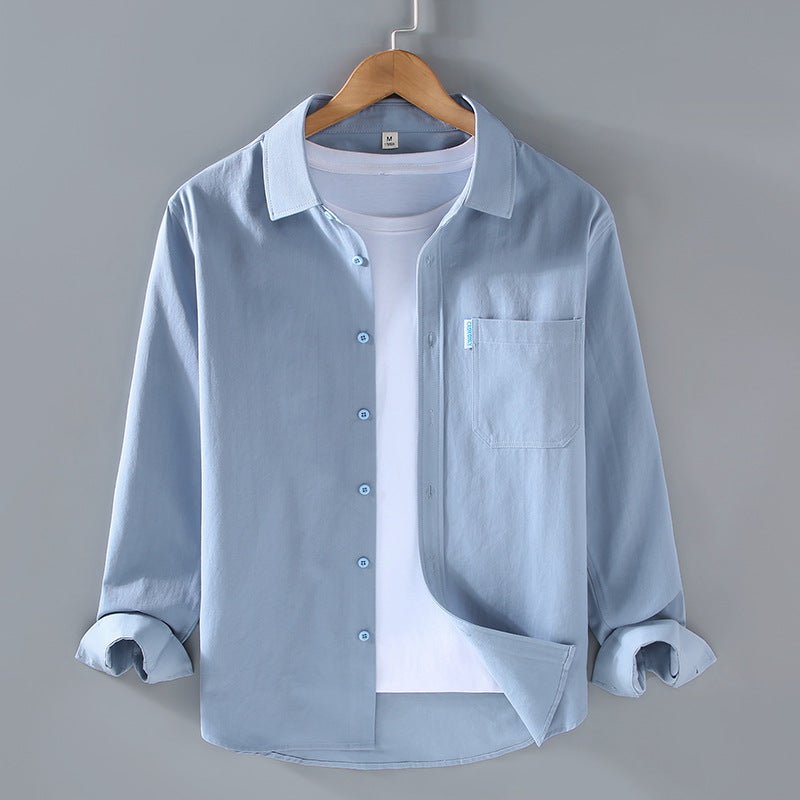 Cotton Long-sleeved Shirt Men&