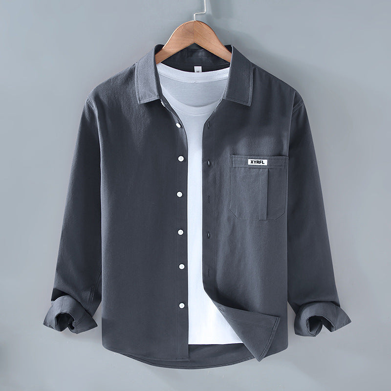 Pocket Pure Cotton Shirt Men&