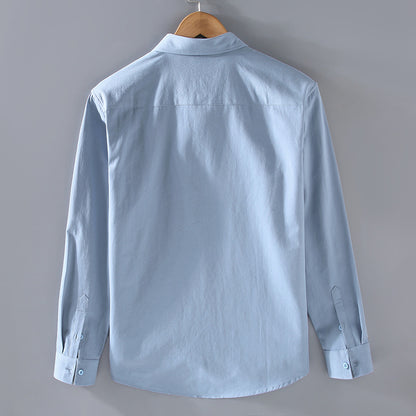 Cotton Long-sleeved Shirt Men&