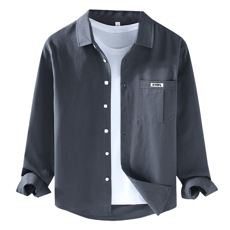 Pocket Pure Cotton Shirt Men&