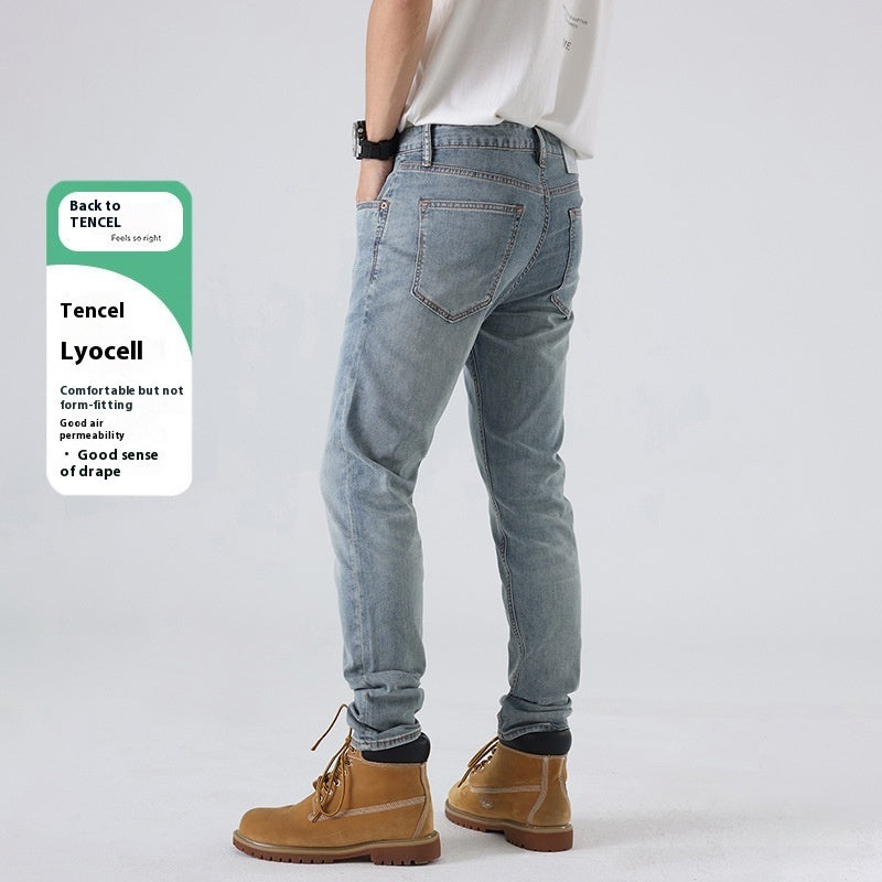 Slim-fitting Straight Pants European Station Casual Pants