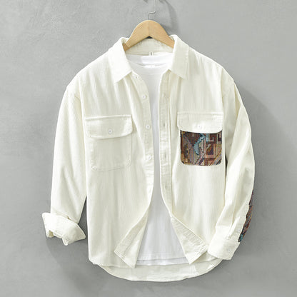 Japanese Vintage Long Sleeve Shirt Men&