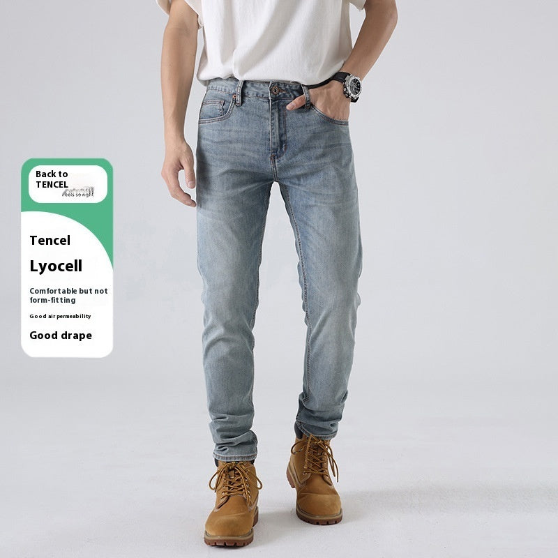 Slim-fitting Straight Pants European Station Casual Pants